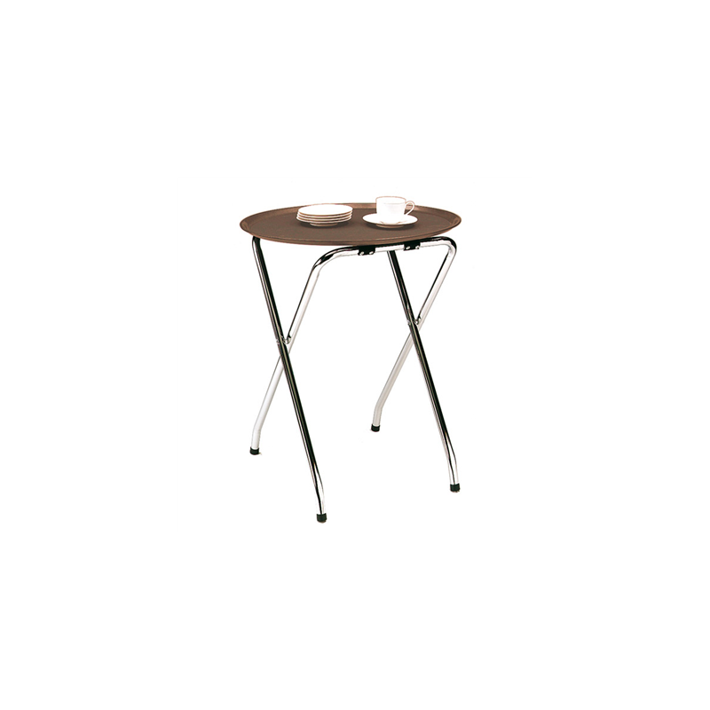 SUPPORT POUR PLATEAUX  47,5x39x72 CM ARGENTE ACIER (1 UNITÉ)