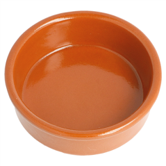 RÉCIPIENTS EN FAÏENCE POUR MISE EN BOUCHE 100 ML Ø 8,95x2,9 CM MARRON ROUGEATRE CERAMIQUE (42 UNITÉ)