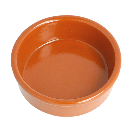 RÉCIPIENTS EN FAÏENCE POUR MISE EN BOUCHE 100 ML Ø 8,95x2,9 CM MARRON ROUGEATRE CERAMIQUE (42 UNITÉ)