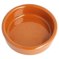 RÉCIPIENTS EN FAÏENCE POUR MISE EN BOUCHE 150 ML Ø 10,5x2,5 CM MARRON ROUGEATRE CERAMIQUE (50 UNITÉ)