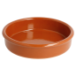 RÉCIPIENTS EN FAÏENCE POUR CRÈME CATALANE 220 ML Ø 12x2,6 CM MARRON ROUGEATRE CERAMIQUE (44 UNITÉ)