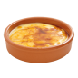 RÉCIPIENTS EN FAÏENCE POUR CRÈME CATALANE 220 ML Ø 12x2,6 CM MARRON ROUGEATRE CERAMIQUE (44 UNITÉ)