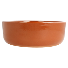 RÉCIPIENTS EN FAÏENCE POUR SALADES 812 ML Ø 17,1x5,38 CM MARRON ROUGEATRE CERAMIQUE (8 UNITÉ)