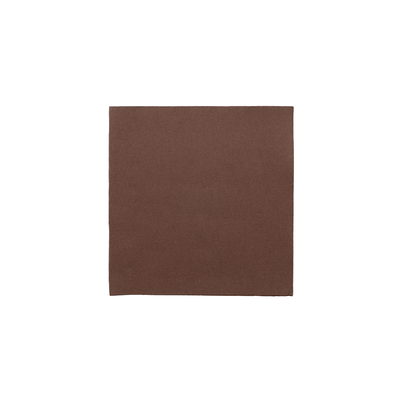 SERVIETTES ECOLABEL 'DOUBLE POINT' 18 G/M2 39x39 CM CHOCOLAT OUATE (1200 UNITÉ)