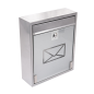 BOÎTE À LETTRES, RÉCEPETION HOTEL  26x9x31 CM ARGENTE ACIER (1 UNITÉ)