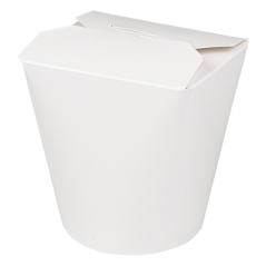 RÉCIPIENTS MULTIUSAGES MICRO-ONDABLES 960 ML 305 + 18 PE G/M2 Ø9x10,8 CM BLANC CARTON (50 UNITÉ)
