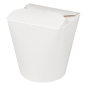 RÉCIPIENTS MULTIUSAGES MICRO-ONDABLES 960 ML 305 + 18 PE G/M2 Ø9x10,8 CM BLANC CARTON (50 UNITÉ)