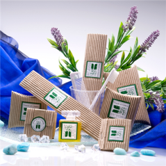 SACHETS DENTIFRICE 'FEEL GREEN' 3 ML 2 G 8x4,5 CM NATUREL KRAFT (500 UNITÉ)