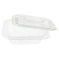 BARQUETTES + COUVERCLES MICRO-ONDABLES 250 ML 13,9x11,9x3 CM TRANSPARENT PP (600 UNITÉ)