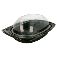 GRANDS RÉCIPIENTS POULET  22x16,5x11,2 CM NOIR PP (150 UNITÉ)