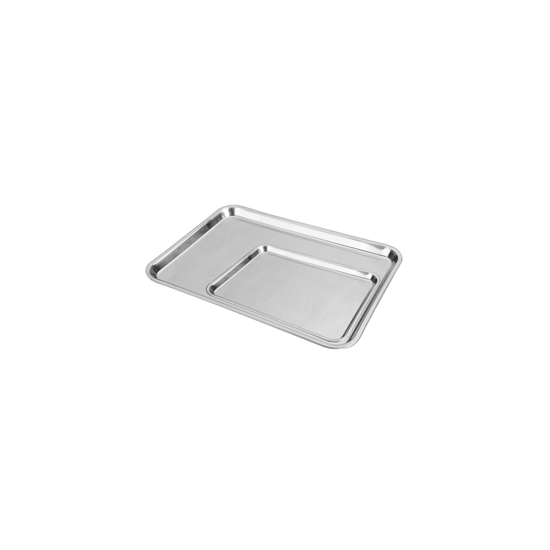 PLATEAUX SANS ANSES  31x24 CM ARGENTE INOX (1 UNITÉ)