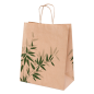 SACS SOS AVEC ANSES 'FEEL GREEN' 80 G/M2 26+14x32 CM NATUREL KRAFT (250 UNITÉ)