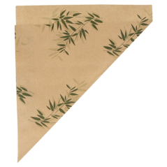 SACHETS EN POINTE 'FEEL GREEN' 100 G 70 G/M2 24x17 CM NATUREL PARCH.INGRAISSABLE (2000 UNITÉ)