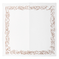 SERVIETTES ECOLABEL 'DOUBLE POINT - ARISTAS' 18 G/M2 40x40 CM BLANC OUATE (1200 UNITÉ)