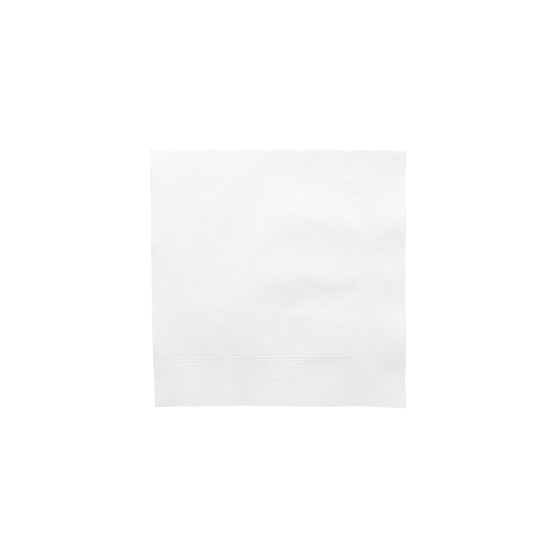 SERVIETTES 4 PLIS 'QUATTRO' 21 G/M2 45x45 CM BLANC OUATE (750 UNITÉ)