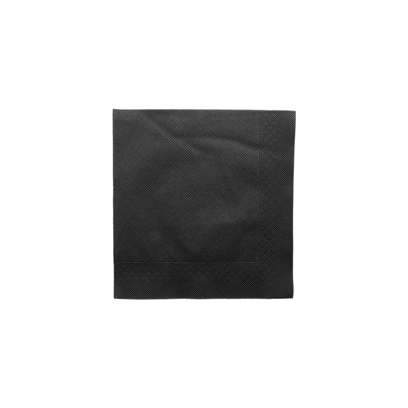 SERVIETTES ECOLABEL 4 PLIS 'QUATTRO' 21 G/M2 45x45 CM NOIR OUATE (750 UNITÉ)