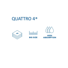 SERVIETTES ECOLABEL 4 PLIS