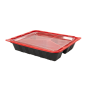BARQUETTES MICRO-ONDABLE REPAS INDIVIDUEL  22,5x18x4,5 CM NOIR PP (400 UNITÉ)