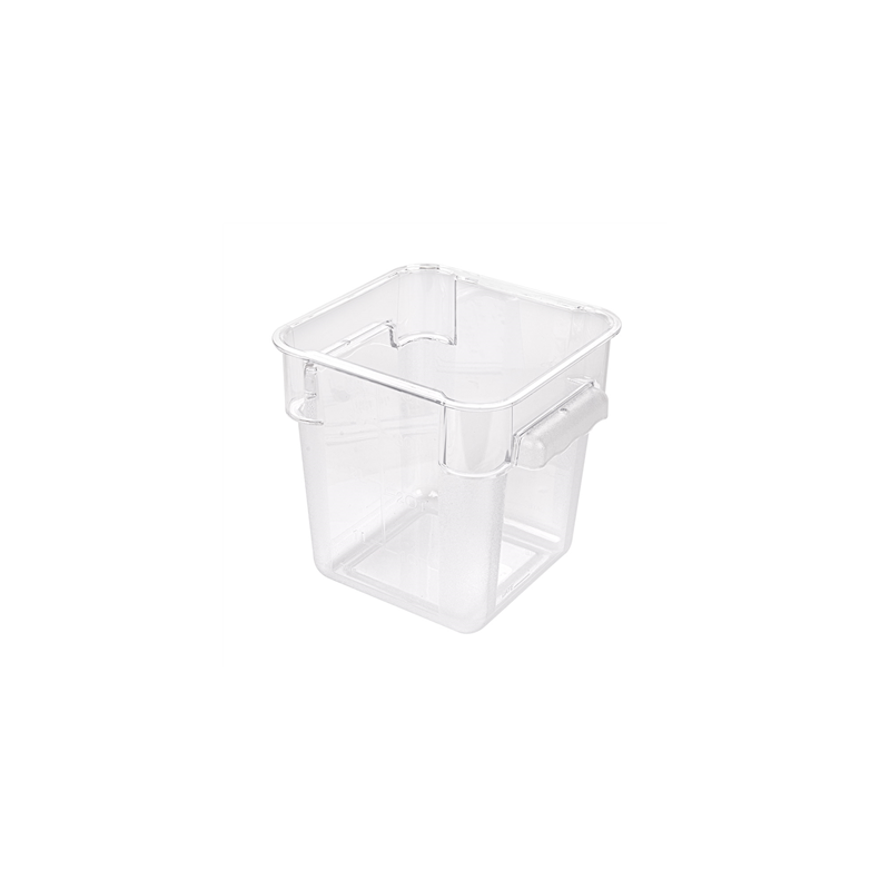 BAC ALIMENTAIRE 4 L 18x18x19 CM TRANSPARENT POLYCARBONATE (1 UNITÉ)