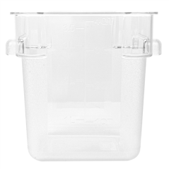BAC ALIMENTAIRE 4 L 18x18x19 CM TRANSPARENT POLYCARBONATE (1 UNITÉ)