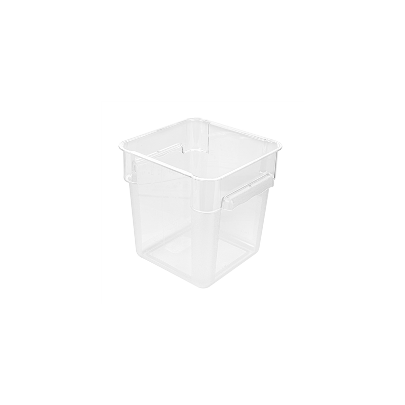 BAC ALIMENTAIRE 8 L 22,5x22,5x23 CM TRANSPARENT POLYCARBONATE (1 UNITÉ)