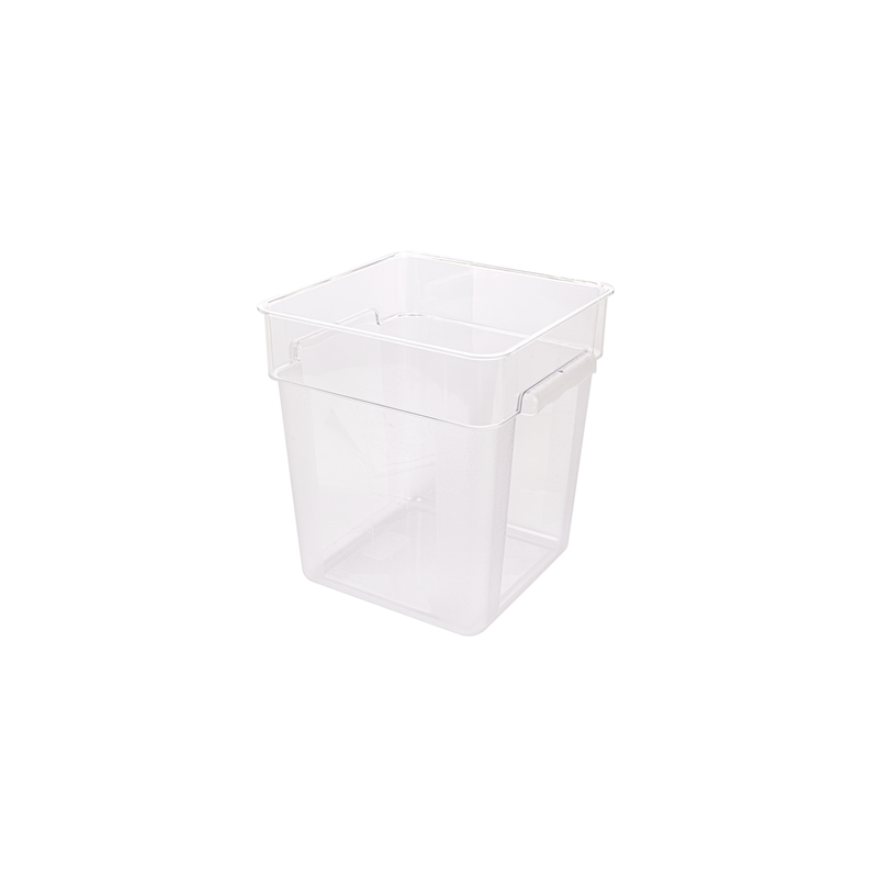 BAC ALIMENTAIRE 18 L 28,5x28,5x32 CM TRANSPARENT POLYCARBONATE (1 UNITÉ)