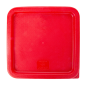 COUVERCLE POUR RÉF. 145.57 / 164.52  23,2x23,2x1 CM ROUGE PELD (1 UNITÉ)