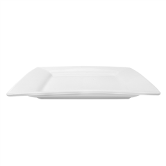ASSIETTES CARRÉES  30x30 CM BLANC PORCELAINE (6 UNITÉ)