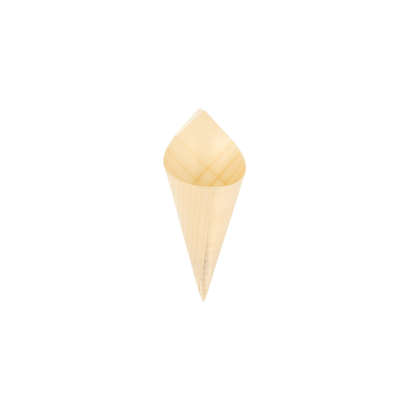 CORNETS EN FEUILLE DE PEUPLIER  12,5 CM NATUREL BOIS (1000 UNITÉ)
