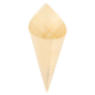 CORNETS EN FEUILLE DE PEUPLIER  12,5 CM NATUREL BOIS (1000 UNITÉ)