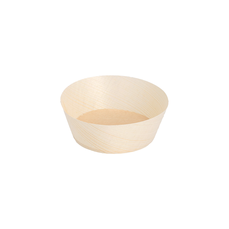 POTS EN FEUILLE DE PEUPLIER  Ø 7x2,5 CM NATUREL BOIS (100 UNITÉ)