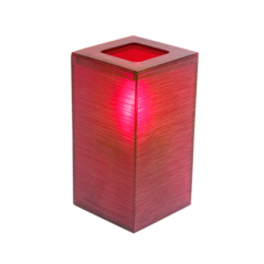 LAMPE DE TABLE "NOVA"  Ø 7x13,5 CM ROUGE ACRYLIQUE (6 UNITÉ)