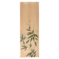 SACS BAGUETTTE GARNI 'FEEL GREEN' 34 G/M2 12+4x35 CM NATUREL PARCH.INGRAISSABLE (500 UNITÉ)