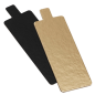 CARTONS PÂTISSERIE DEUX FACES  950 G/M2 4,5x13 CM OR/NOIR CARTON (250 UNITÉ)