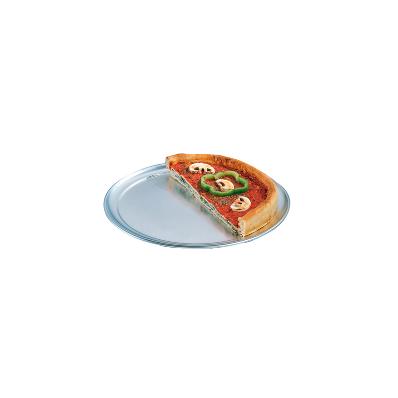 ASSIETTE À PIZZA PLATE  Ø 33 CM ARGENTE ALUMINIUM (1 UNITÉ)