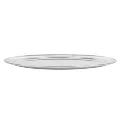 ASSIETTE À PIZZA PLATE  Ø 35 CM ARGENTE ALUMINIUM (1 UNITÉ)