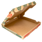 BOÎTES PIZZA MICROCANNELURE  350 G/M2 29x29x3,5 CM NATUREL CARTON (100 UNITÉ)