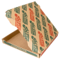 BOÎTES PIZZA MICROCANNELURE  350 G/M2 29x29x3,5 CM NATUREL CARTON (100 UNITÉ)