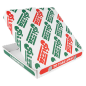 BOÎTES PIZZA MICROCANNELURE  348 G/M2 24x24x3 CM BLANC CARTON (100 UNITÉ)