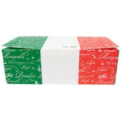 BOÎTES PIZZA CALZONE  330 G/M2 30x16x10 CM BLANC CARTON (100 UNITÉ)