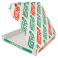BOÎTES PIZZA MICROCANNELURE  348 G/M2 26x26x4 CM BLANC CARTON (100 UNITÉ)