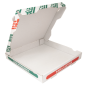 BOÎTES PIZZA MICROCANNELURE  348 G/M2 29x29x4 CM BLANC CARTON (100 UNITÉ)