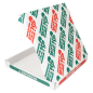 BOÎTES PIZZA MICROCANNELURE  348 G/M2 29x29x4 CM BLANC CARTON (100 UNITÉ)