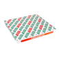 BOÎTES PIZZA MICROCANNELURE  348 G/M2 40x40x3,5 CM BLANC CARTON (100 UNITÉ)