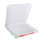 BOîTES PIZZA MICROCANNELURE  348 G/M2 46x46x5 CM BLANC CARTON (50 UNITÉ)