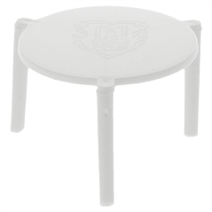 PETITES TABLES PIZZA  Ø 4,5x3 CM BLANC PP (2000 UNITÉ)