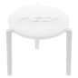 PETITES TABLES PIZZA  Ø 4,5x3,7 CM BLANC PP (2000 UNITÉ)