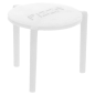 PETITES TABLES PIZZA  Ø 4,5x3,7 CM BLANC PP (2000 UNITÉ)