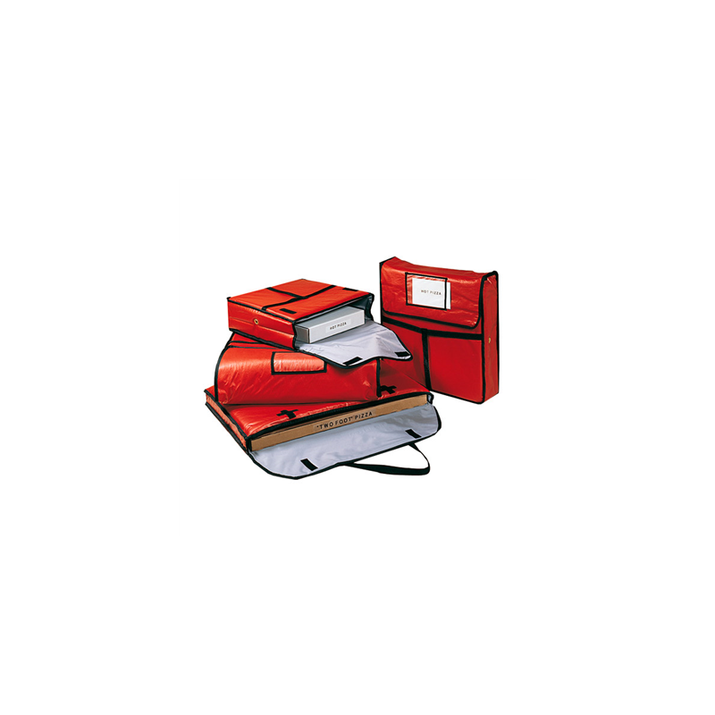 SAC TRANSPORT PIZZA 46 CM  49x48,5x13 CM ROUGE VINYL (1 UNITÉ)