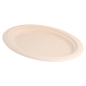 ASSIETTES OVALES 'BIONIC'  26,3x19,9x2 CM NATUREL BAGASSE (800 UNITÉ)